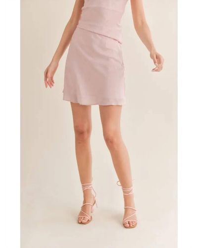 Sage the Label Shimmering Mermaid Mini Skirt - Pink