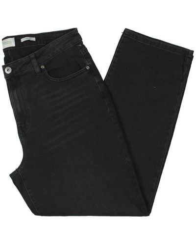 Celebrity Pink Faded High Rise Straight Leg Jeans - Black