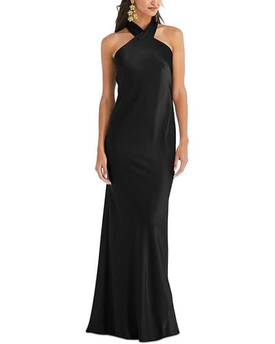 Lovely One Shoulder Knee Cocktail And Party Dress - Black