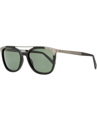 Zegna Rectangular Sunglasses Ez0073 01n /ruthenium 54mm - Black