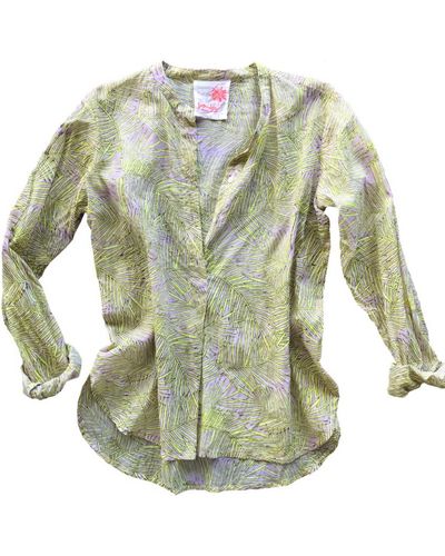 Samudra Frond Button Up Shirt - Green