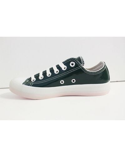 Converse Chuck Taylor All Star Ox Deep Leather Sneakers - Black