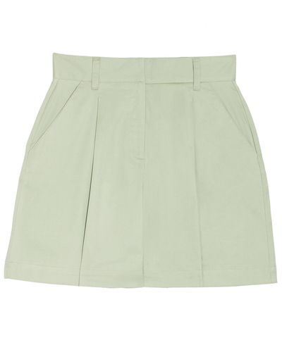 Danielle Bernstein Lined Above Knee Casual Shorts - Natural