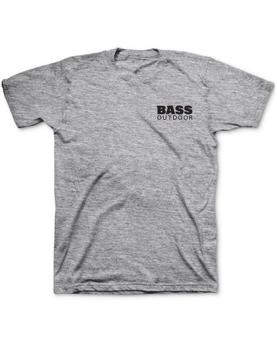 BASS OUTDOOR Graphic Logo T-shirt - Gray