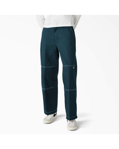 Dickies Relaxed Fit Double Knee Pants - Blue