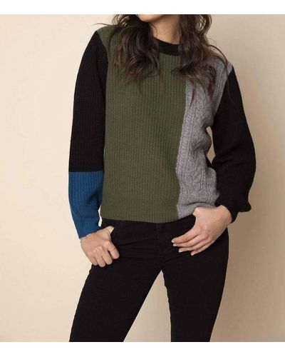 27milesmalibu Jessie Color Block Sweater - Black