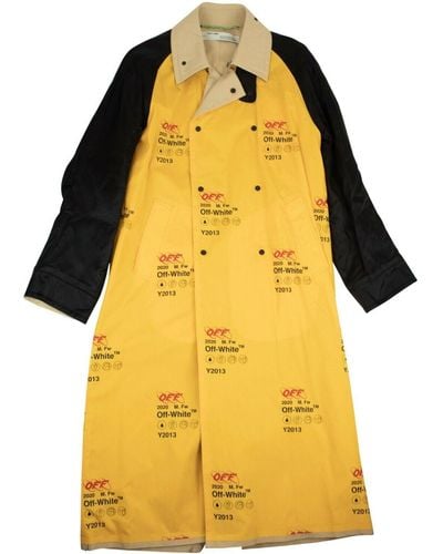 Off-White c/o Virgil Abloh Industrial Trench Coat - Yellow