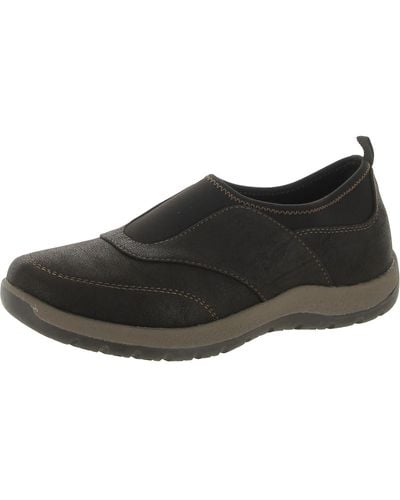 Eastland Loretta Leather Lifestyle Slip-on Sneakers - Black