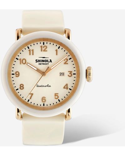 Shinola Detrola Au Yeah S0120194497 Cream Watch 43mm Case - Metallic