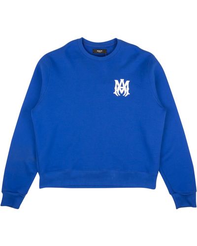 Amiri Ma Core Logo Crewneck Sweatshirt - Blue