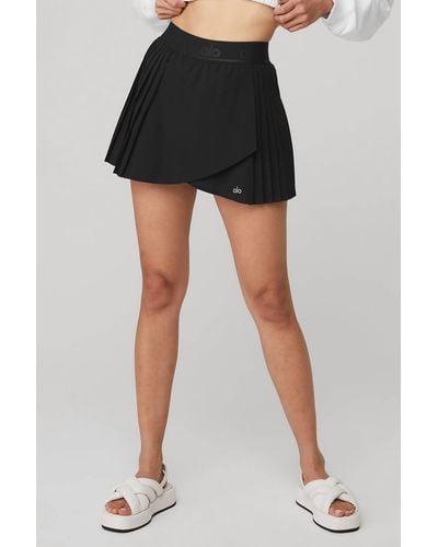 Alo Yoga Aces Tennis Skirt I - Black