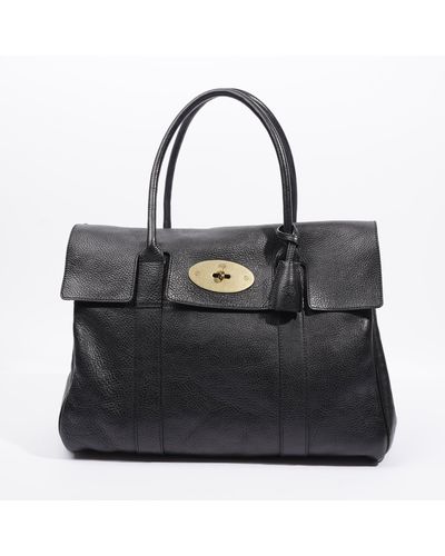 Mulberry Bayswater Leather Shoulder Bag - Black