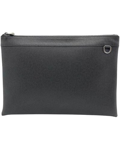 Louis Vuitton Apollo Pochette Leather Clutch Bag (pre-owned) - Black