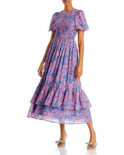 brand: Banjanan Quant Cotton Long Maxi Dress - Purple