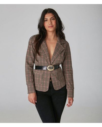 Lola Jeans Gia-jgh Knitted Blazer - Brown