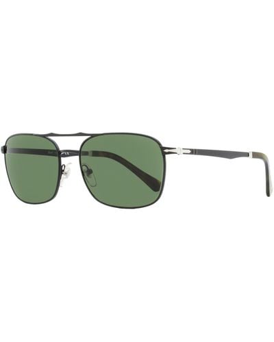 Persol Rectangular Sunglasses Po2454s Matte Black 60mm - Multicolor