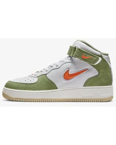 Nike Air Force 1 Mid '07 Dq3505-100 White/ Skate Sneaker Shoes Er908 - Green
