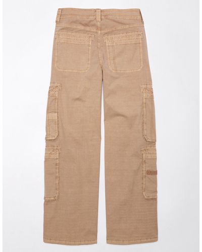 American Eagle Outfitters Ae Snappy Stretch Convertible baggy Cargo Pant - Natural
