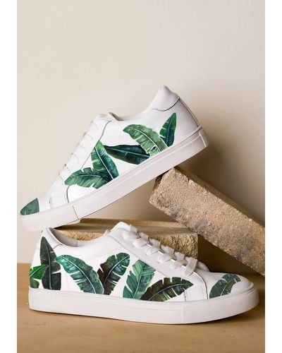 Alepel 's Green Palm Sneakers