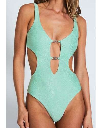 Devon Windsor Josie Full Piece Swimsuit - Green