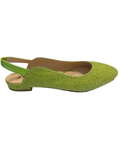 French Sole Lola Slingback Sandal In Lime - Green