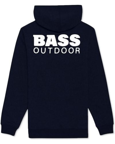 BASS OUTDOOR Fleece Sweatshirt Hoodie - Blue