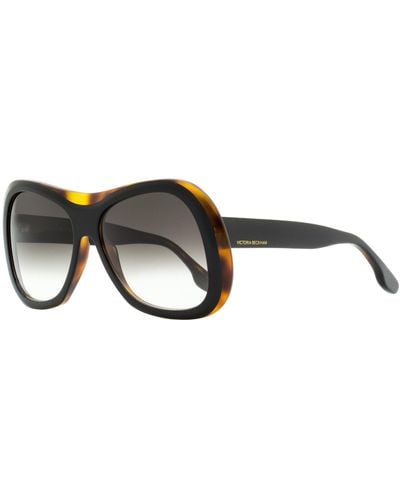 Victoria Beckham Shield Sunglasses Vb623s Black/tortoise 59mm