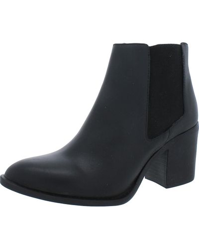 Nisolo Leather Pull On Ankle Boots - Black
