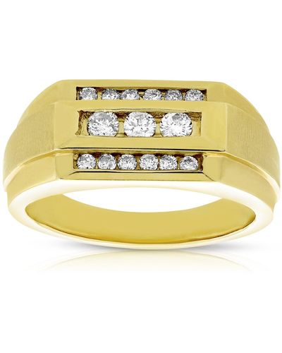 Vir Jewels 1/2 Cttw Diamond Engagement Ring 14k Gold Si1 Clarity Channel - Metallic