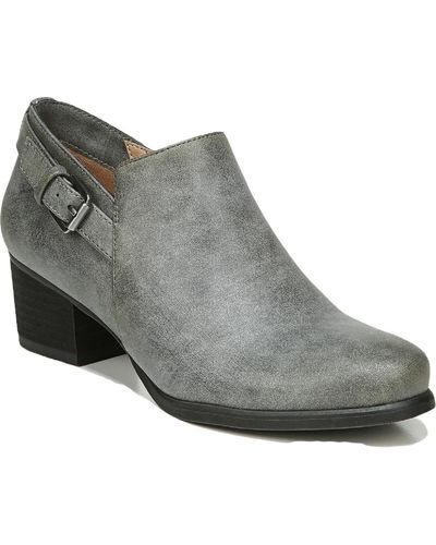 Naturalizer Campus Faux Leather Booties - Gray