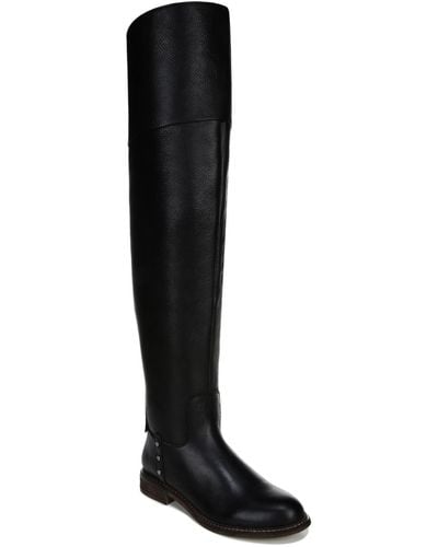 Franco Sarto Faux Leather Tall Knee-high Boots - Black