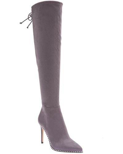 BCBGeneration Hilanda Faux Leather Pointed Over-the-knee Boots - Brown