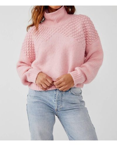 Free People Bradley Pullover Sweater - Pink