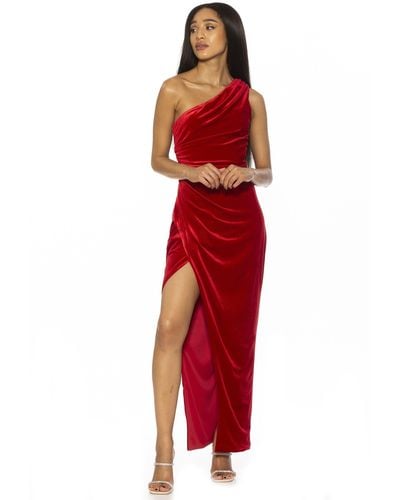 Alexia Admor Alessi Velvet Gown - Red