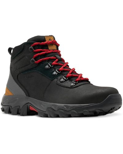 Columbia Newton Ridge Plus Ii Leather Waterproof Hiking Boots - Blue