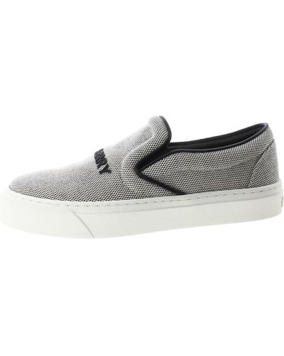Burberry Fashion Lifestyle Slip-on Sneakers - Gray