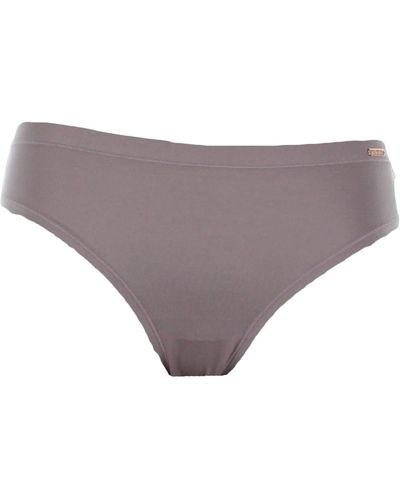 Le Mystere Infinite Comfort No Show Underwear Bikini Panty - Gray