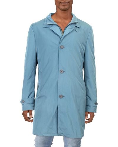 Calvin Klein Munson Slim Fit Modern Raincoat - Blue