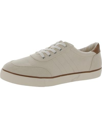 Club Room Cameron Canvas Lace-up Oxfords - White