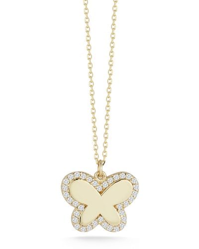 Ember Fine Jewelry & Diamond Butterfly Necklace - Metallic