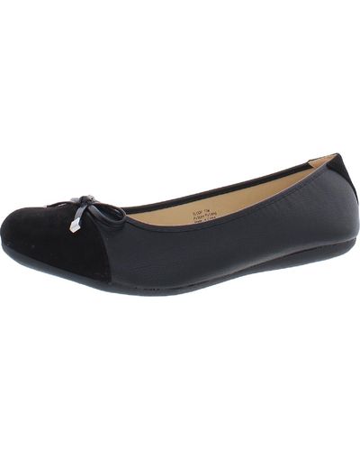 Bellini Sloop Faux Leather Round Toe Ballet Flats - Blue