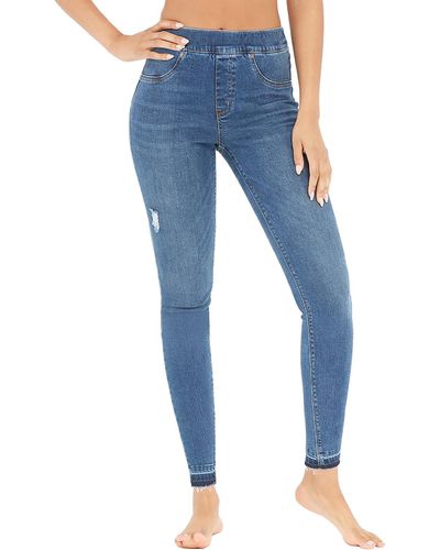 Spanx Distressed jeggings Skinny Jeans - Blue