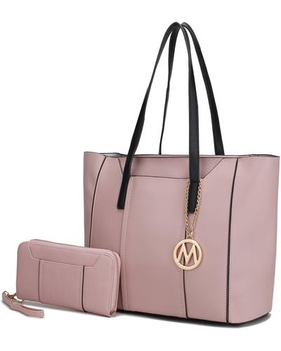 MKF Collection by Mia K Dinah Light Weight Tote Bag - Pink