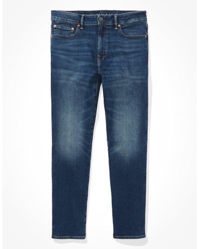 American Eagle Outfitters Ae Airflex+ Athletic Straight Jean - Blue