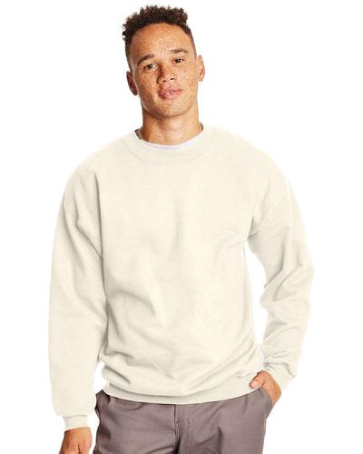 Hanes Ultimate Cotton Crewneck Sweatshirt - Natural