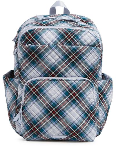 Vera Bradley Cotton Essential Large Backpack - Blue