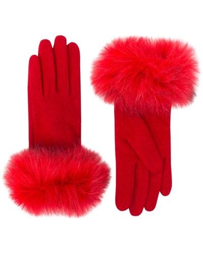 Pia Rossini Monroe Gloves In Red