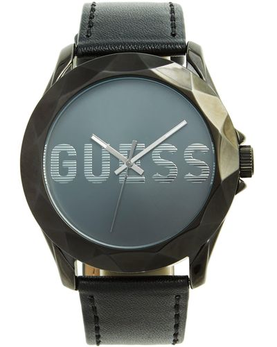 Guess Factory Gunmetal And Black Analog Watch - Multicolor