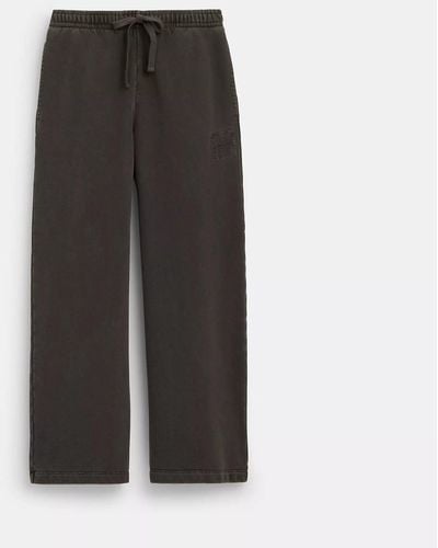 COACH Garment Dye Track Pants - Brown