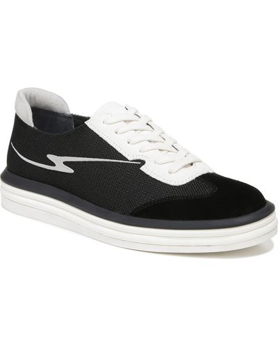 Franco Sarto Lumiere Leather Lifestyle Casual And Fashion Sneakers - Black